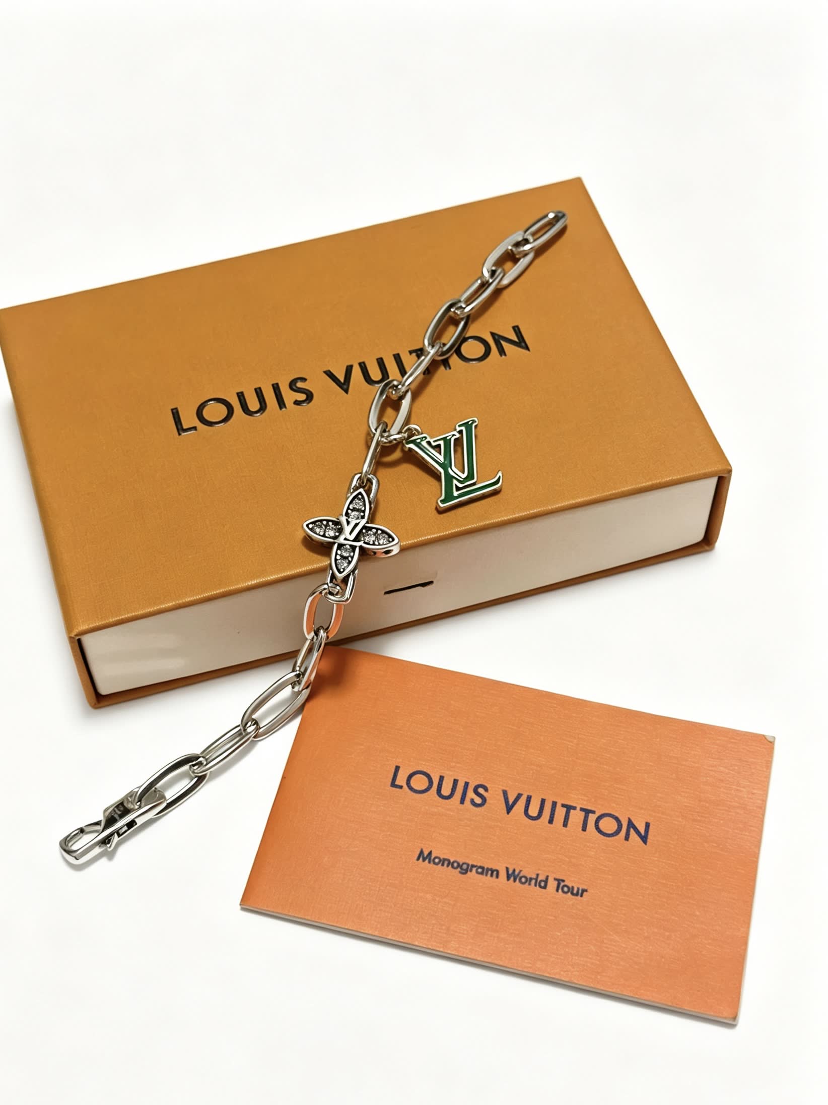Louis Vuitton Silver Charm Bracelet